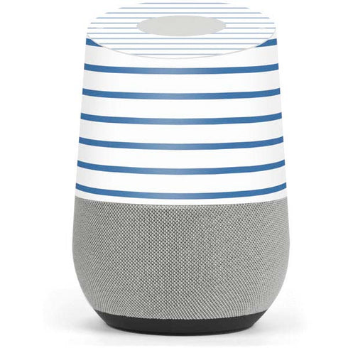 Blue and White Stripes Google Home Skin
